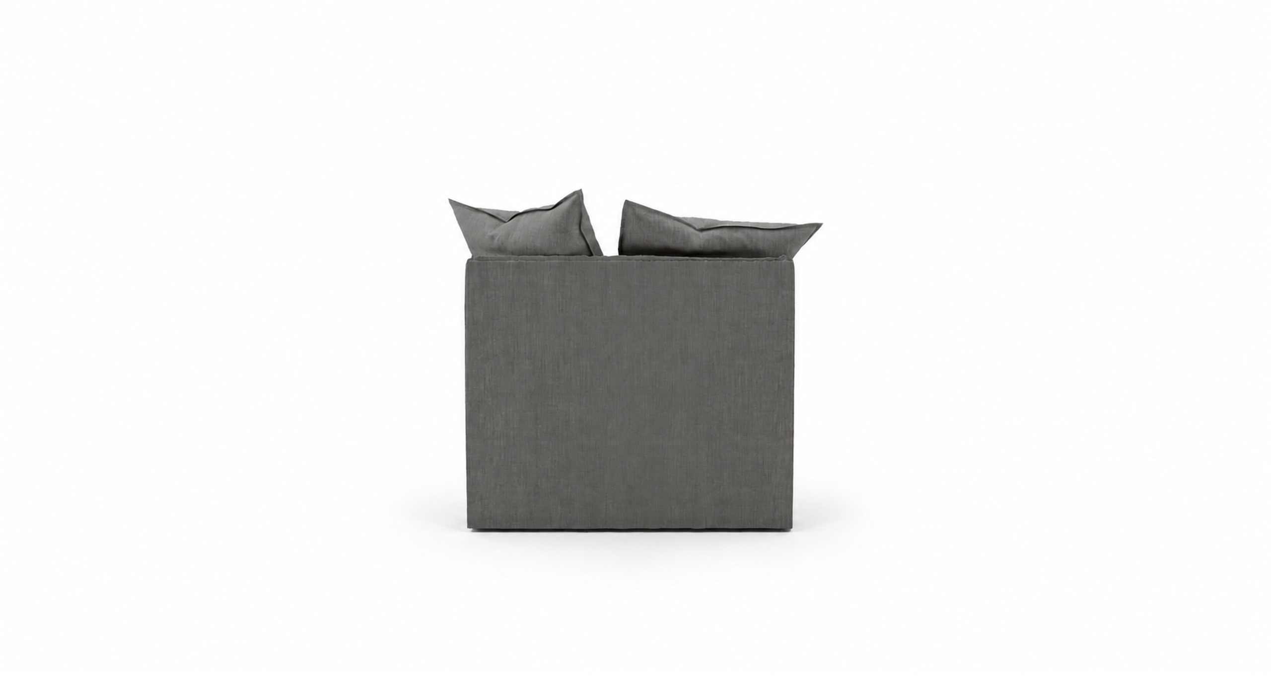 Кресло Merlin с прямыми подлокотниками и сиденьем с наполнением Memory Foam, размер 90 × 100 × 78 см — вид сзади