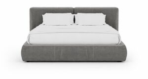 Кровать Soft с двухсекционным изголовьем и отсеком хранения, 160 × 200 см | Артикул: АК-01.15.160