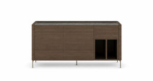Комод Iris 153 × 51 см с фасадами и открытой нишей | Артикул: АКМ-02.32